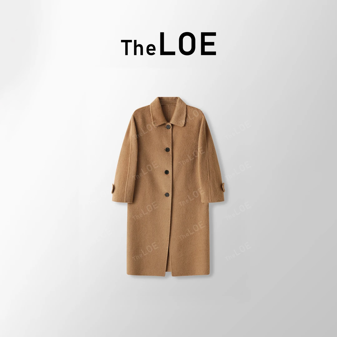 TheLOE/9.19  纯驼绒翻领茧型大衣#LE-8620