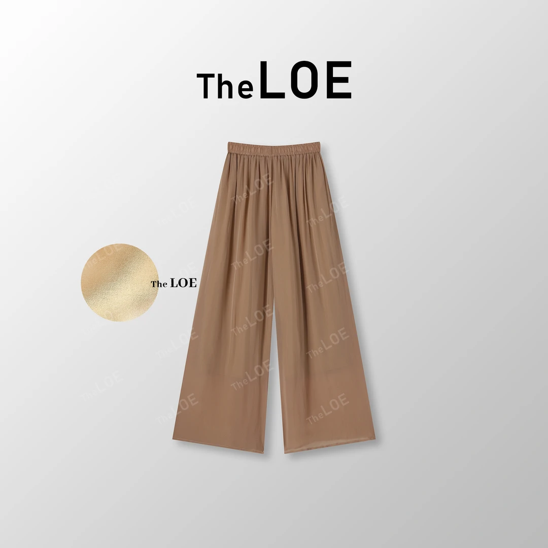 TheLOE【奶茶裤] 桑蚕丝巨好穿松弛休闲裤#06.24KZ-G2195