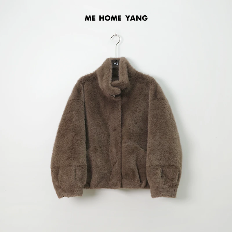 ME【沿海公路】面包服美式机车领经典立领百搭毛毛外套MEQA2322