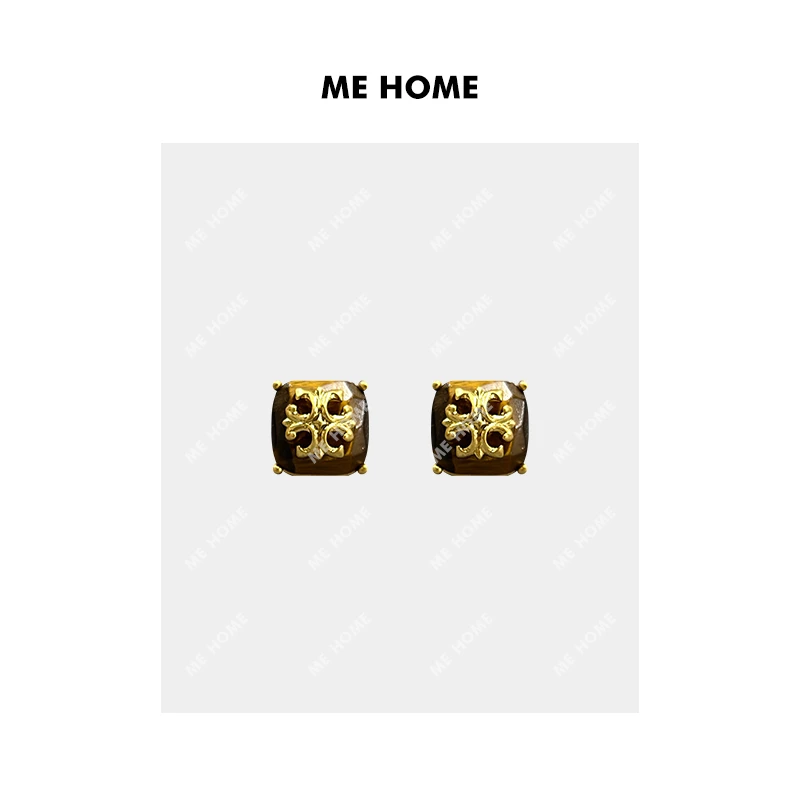 铜合金耳饰 ME HOME 琉璃耳钉 百搭时尚新款耳钉 24ME0245