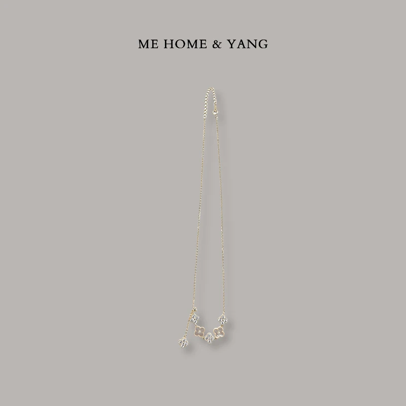 合金贝壳项链 ME【四叶草项链】夏季新款百搭头饰24ME5559