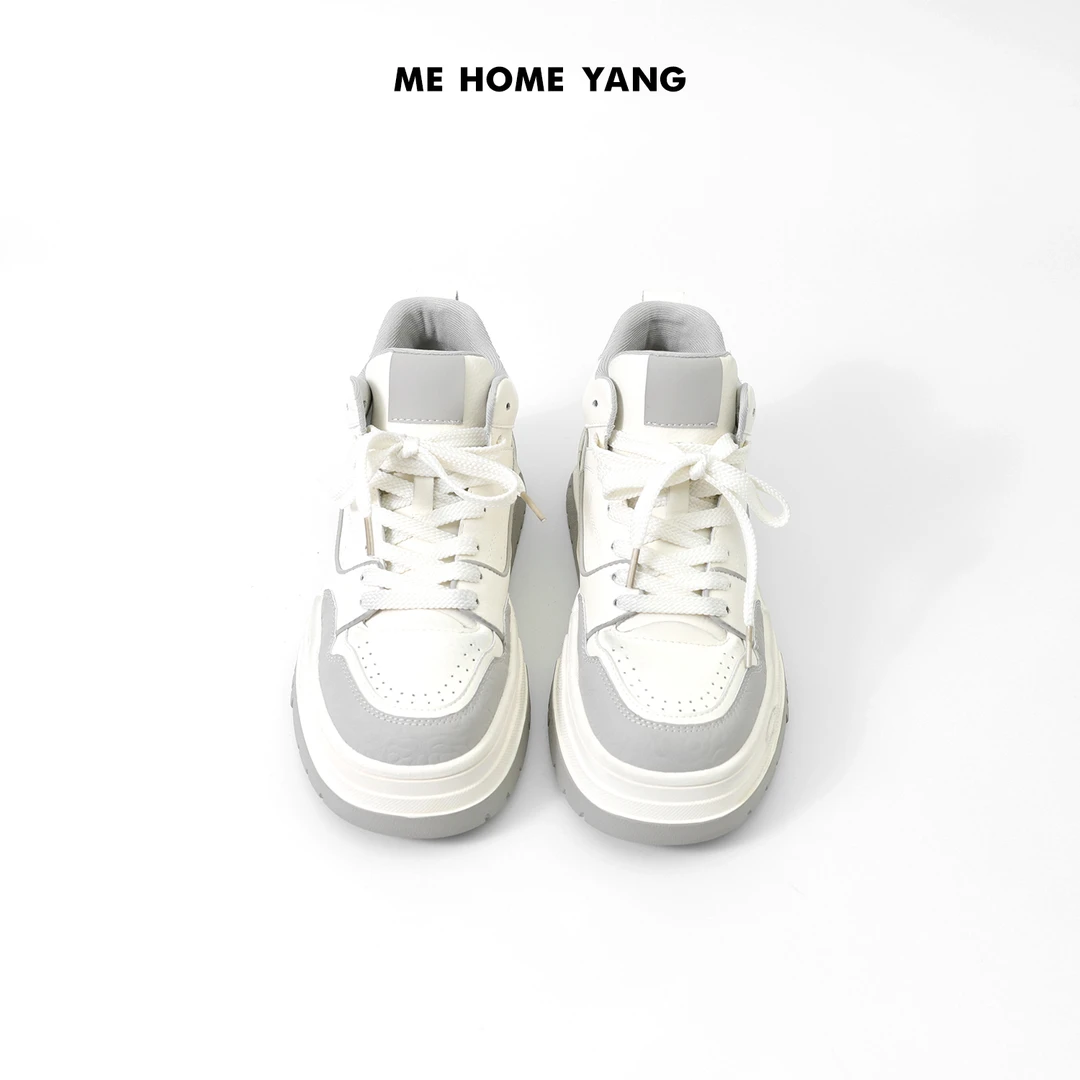 ME【高帮小白鞋】 轻奢极简百搭时尚通勤设计款鞋子MEQA2294