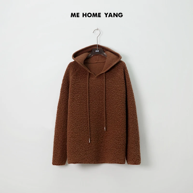 ME【暖羊羊】100绵羊毛颗粒小卷毛慵懒休闲毛衣MEQA2325