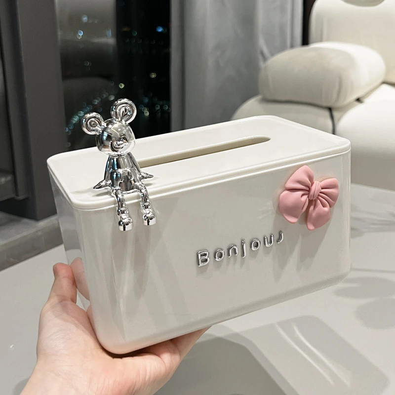 纸巾盒客厅高档轻奢风家用创意茶几收纳盒餐巾纸盒子高颜值抽纸盒