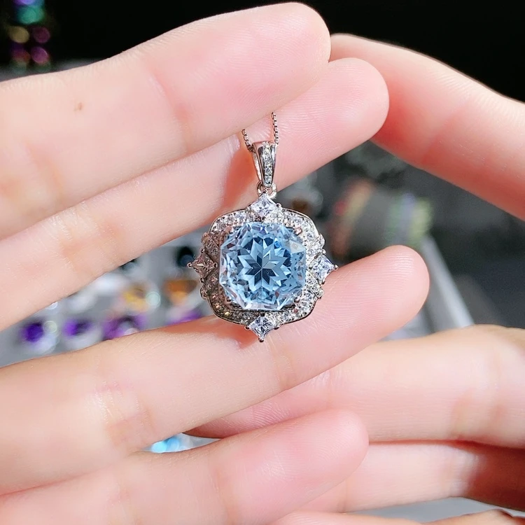 【闪购商品】托帕石颈饰银S925镶嵌