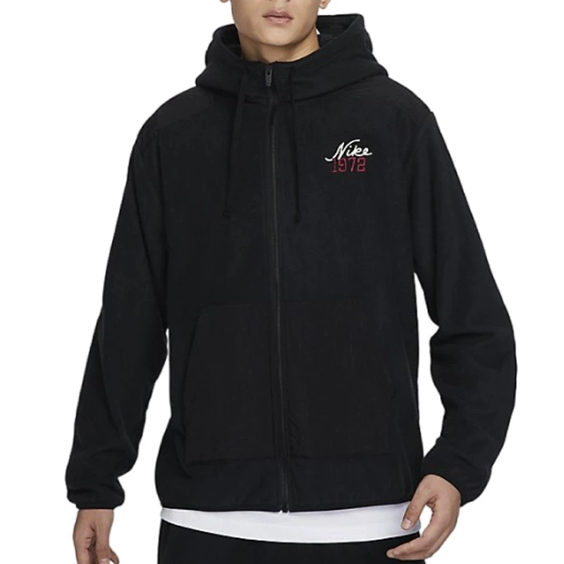 NIKE/耐克男子运动宽松休闲摇粒绒保暖连帽夹克外套FV8452-010