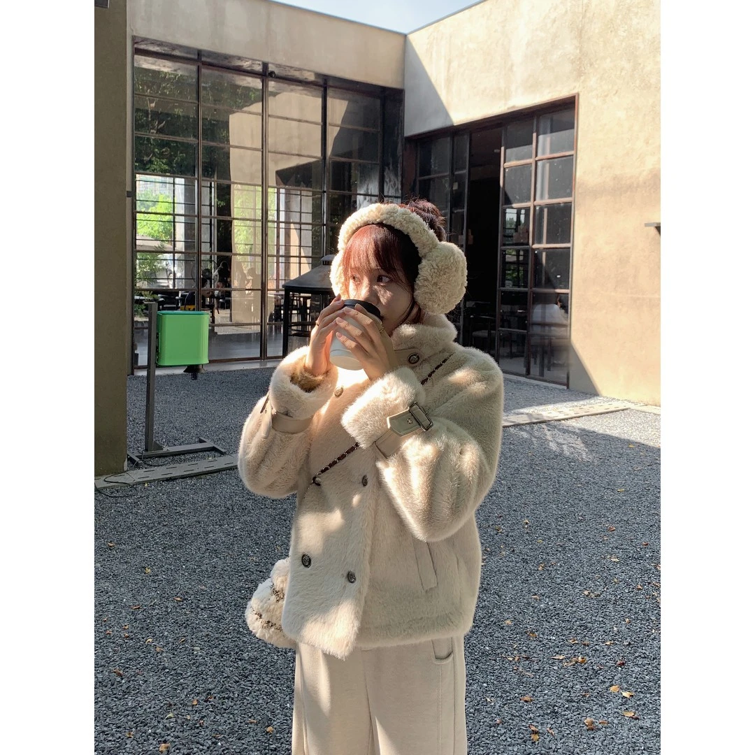 【福利清仓NO退NO换】【燕麦曲奇】小个子加厚通勤百搭加绒外套