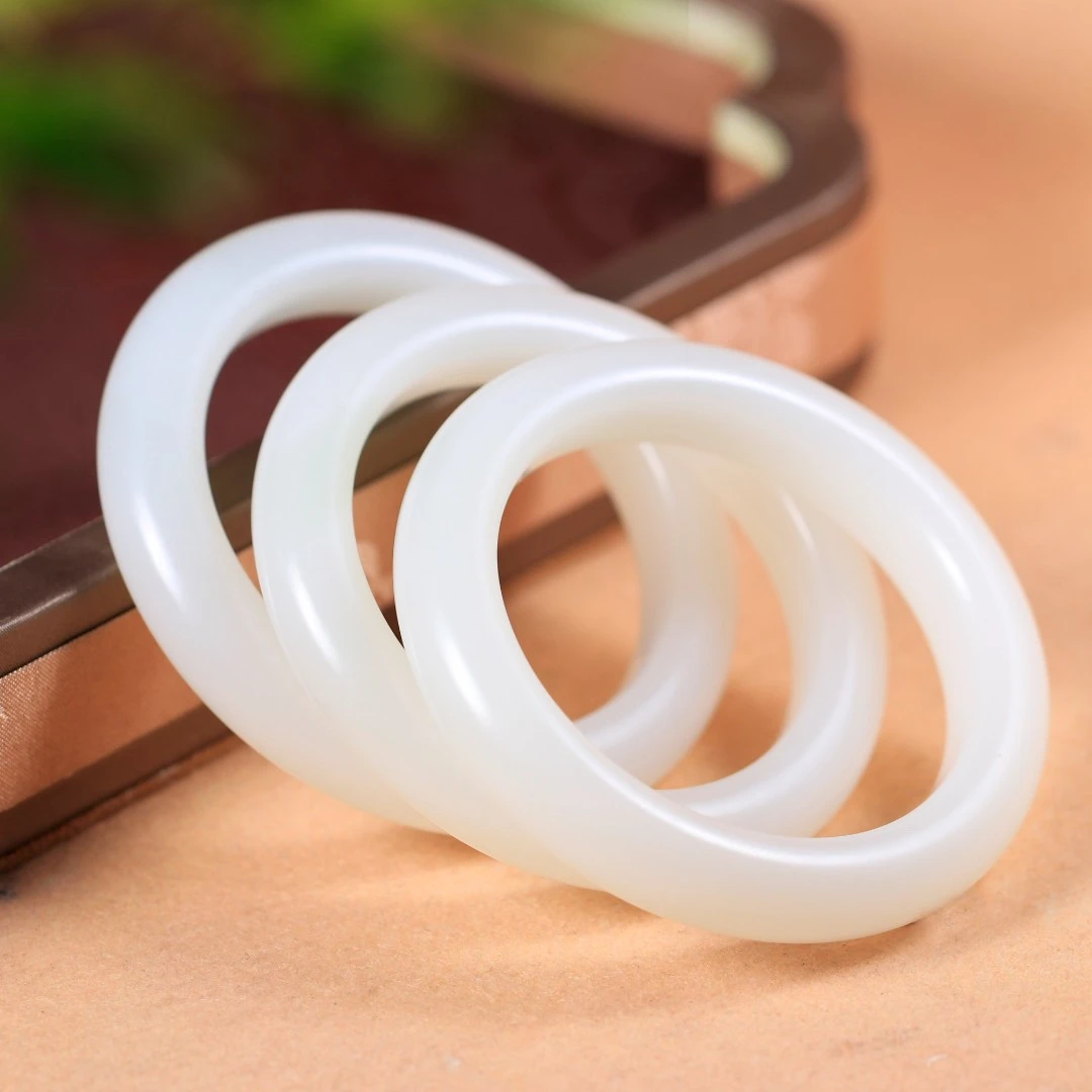 【温兆伦专属】难能可贵/羊脂高山流水手镯（多样性发其一）