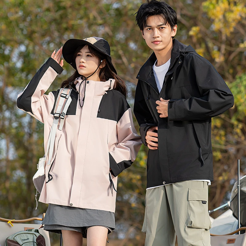三合一防风防水防护两件套男女款秋冬休闲户外夹克外套3