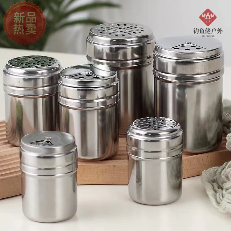 烧烤撒料瓶调料罐旋转调味瓶多功能不锈钢调味罐调料盒胡椒瓶
