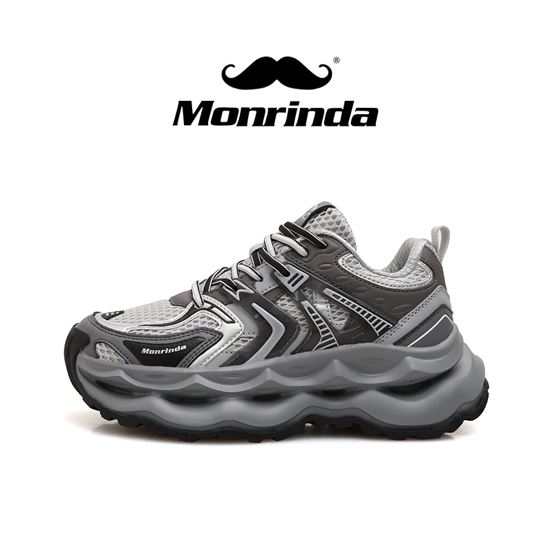 미린다韩国潮牌美年达（MONRINDA）麒麟设计师款百搭增高情侣老爹鞋C