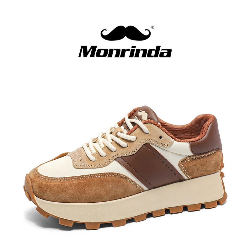 美年达【泰坦】阿甘鞋2024年美拉德情侣新款百搭厚底男女运动休闲鞋