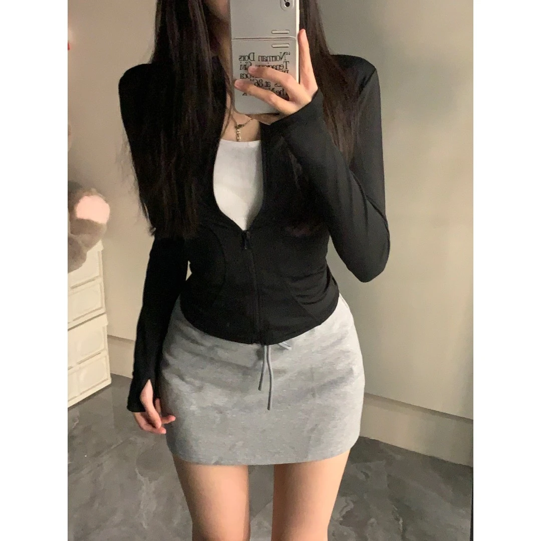 毛巾料半身裙短款夏季修身百搭性感短裙显瘦