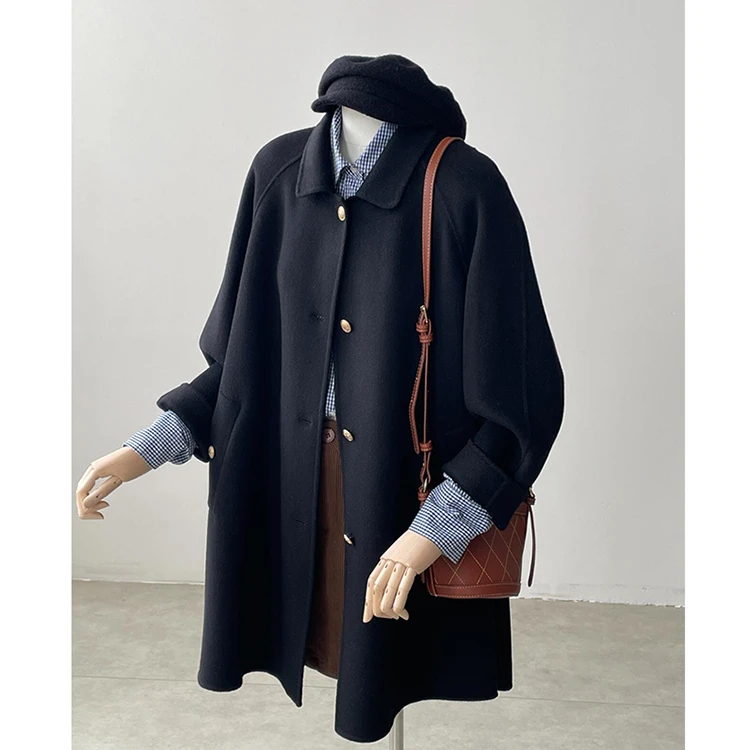 2024新款毛呢外套高级感小个子短款韩系气质