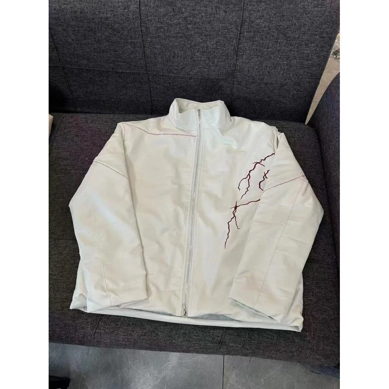 A141 秋冬男女同款立体刺绣垫肩百搭外套情侣潮