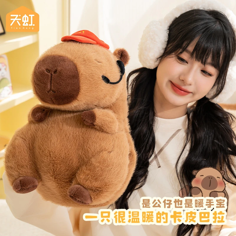 天虹国标电热水袋卡皮巴拉电热暖手宝水电分离可拆卸防爆暖手袋