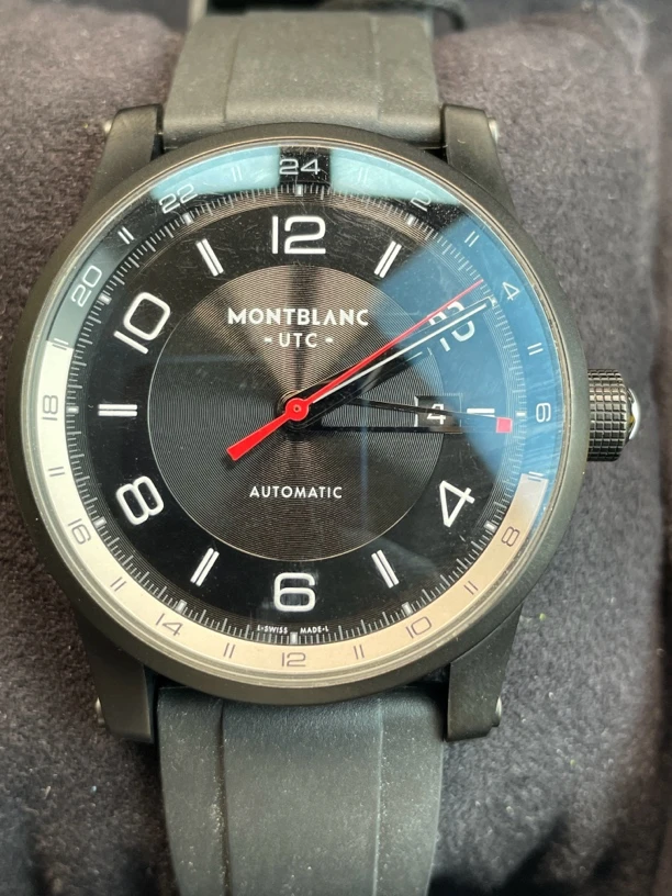 95新 Montblanc/万宝龙 时光行者系列男士自动机械腕表