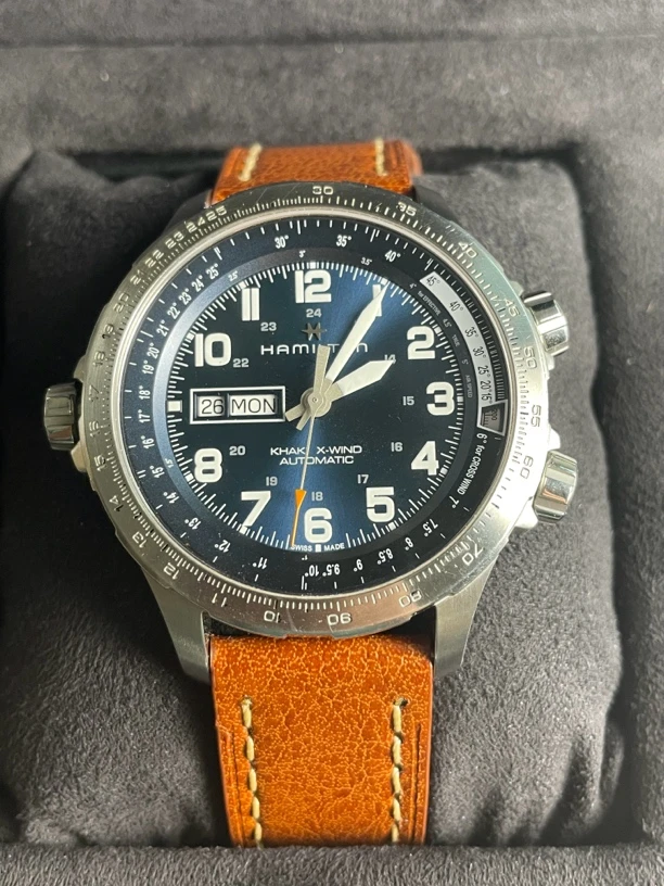 95新 Hamilton/汉米尔顿 卡其航空系列自动机械男士腕表