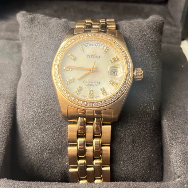 99新 Titoni/梅花 宇宙王系列自动机械男士腕表