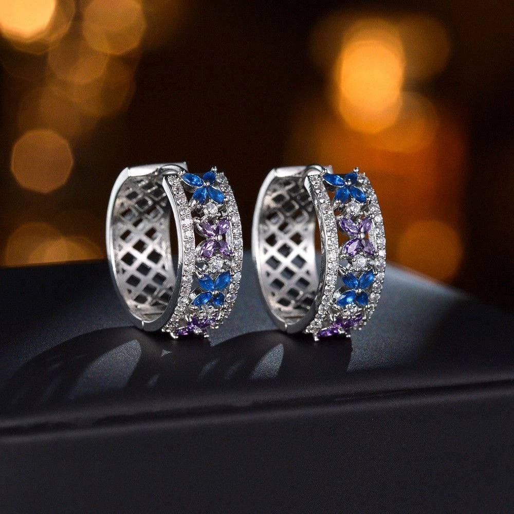 铜合金耳饰 《货号1617》 镂空耳圈