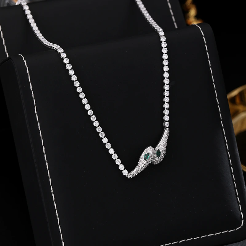 铜合金项链 《货号7164》轻奢气质灵蛇项链