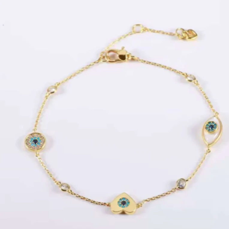 铜合金手链 《8502》恶魔之眼气质手链（链长16+5）