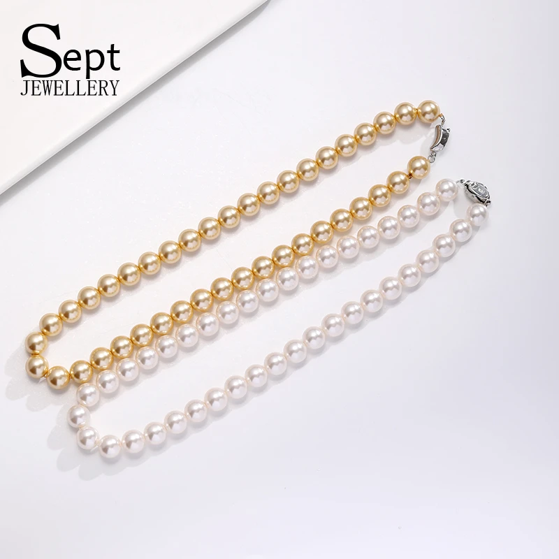 《货号1948》金色珠珠项链