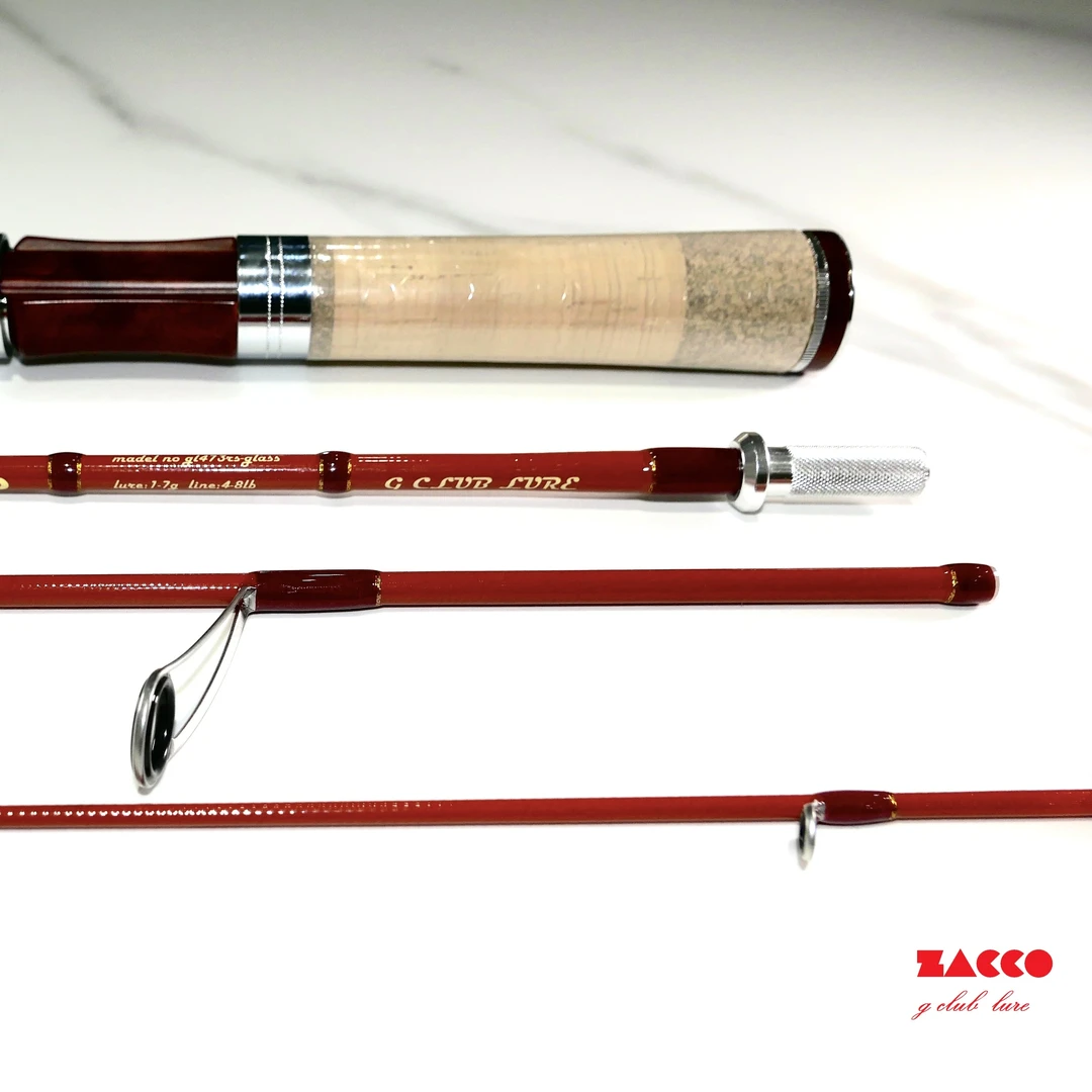 ZACCO473RS 饵重1-7克 溪流直柄微物弹射玻纤竿 便携可折叠