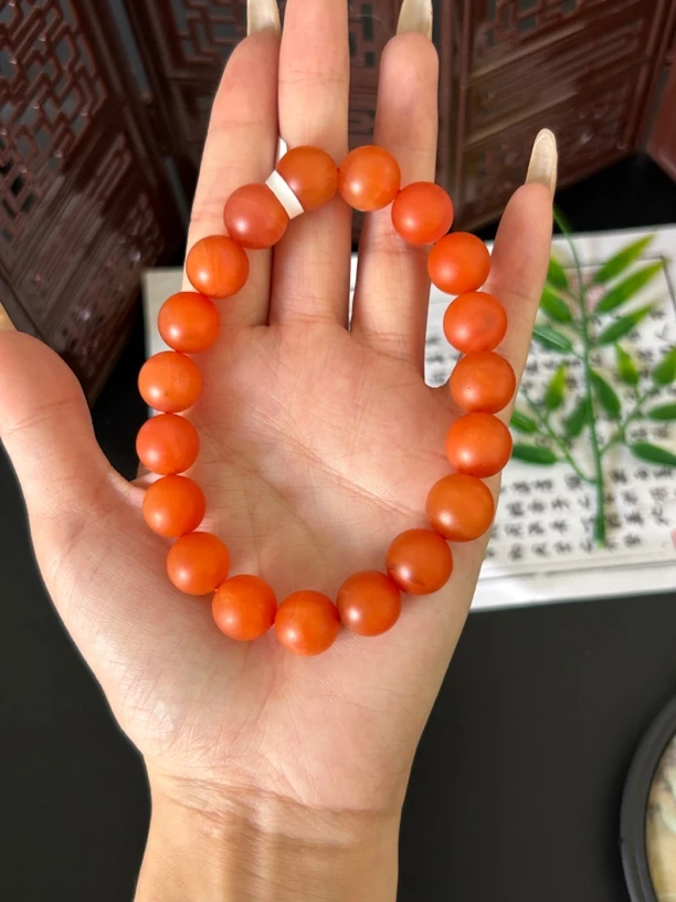 保山南红手串12mm/YA10019/多样性发其一