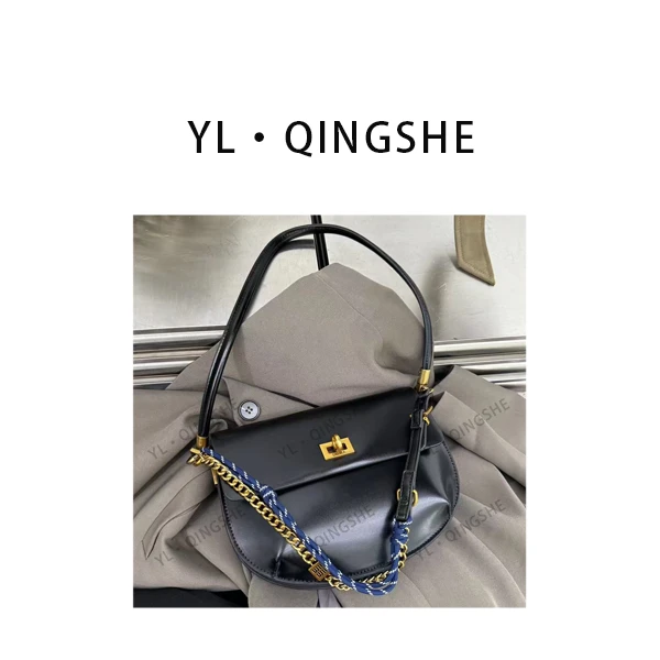 【依琳定制】女士潮流时尚经典气质手拎单肩包SD-3962-黑色