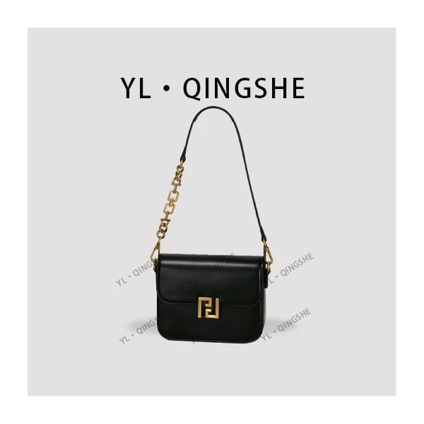 【依琳定制】女士潮流时尚经典气质手拎单肩包GQ-25162-黑色