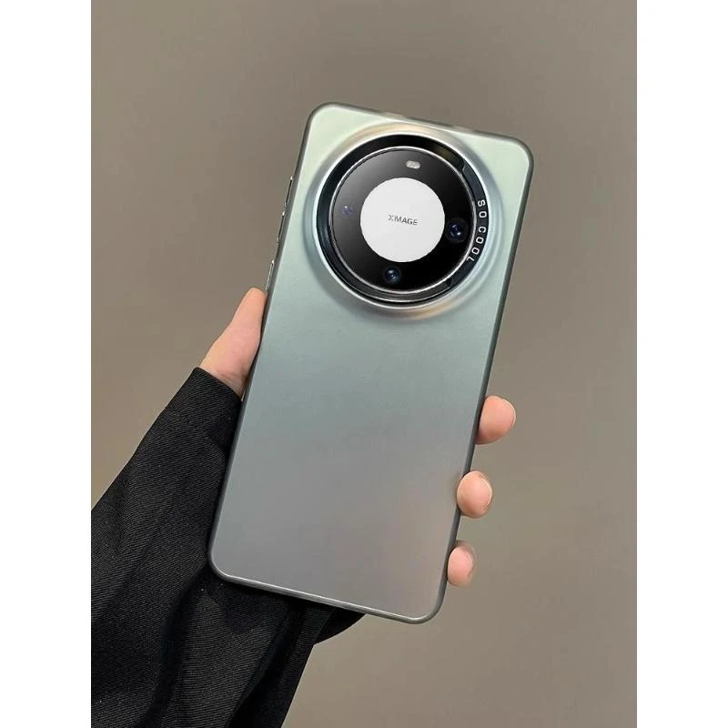 适用华为Mate60Pro手机壳防指纹mate50散热40por磨砂mt30素皮全包