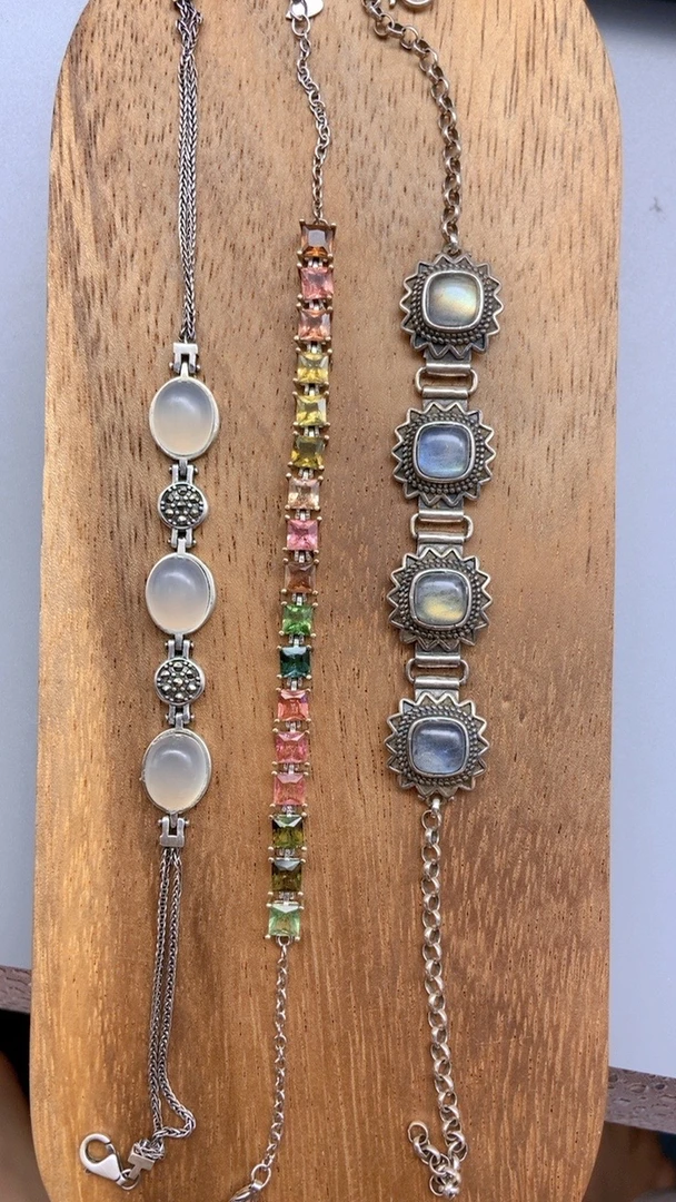 非金属木质戒指 1号链接 中古925银镶嵌微瑕手工吊坠轻奢气质古风