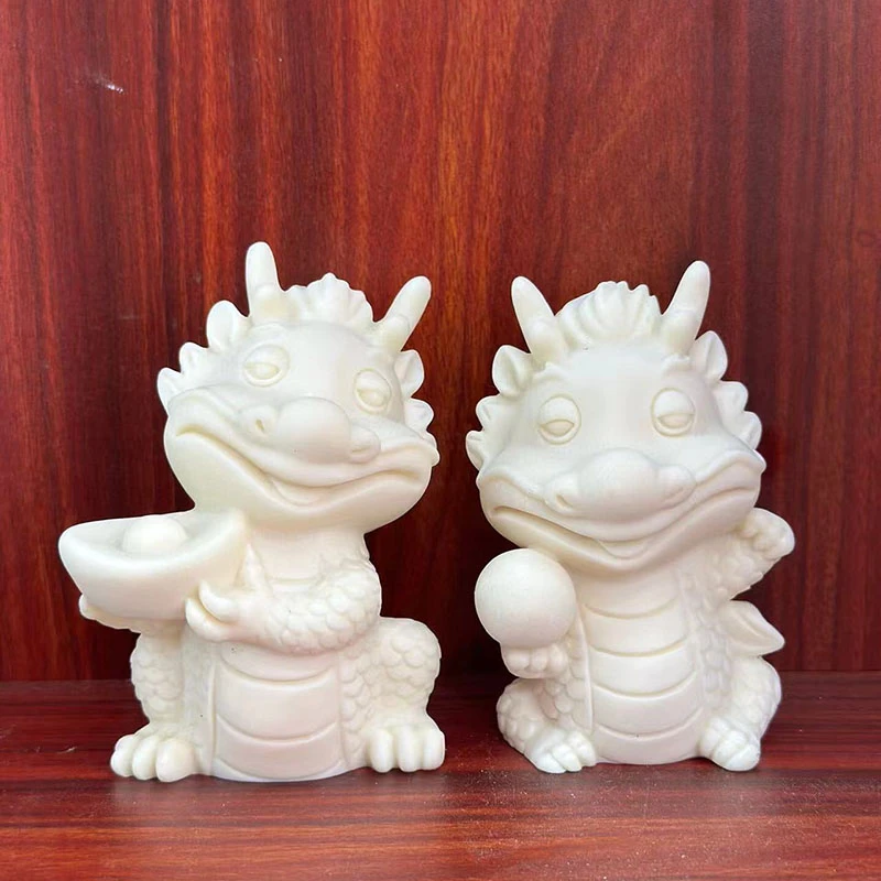 象牙果招财进宝龙摆件可爱卡通家居客厅玄关装饰品吉祥物小摆件