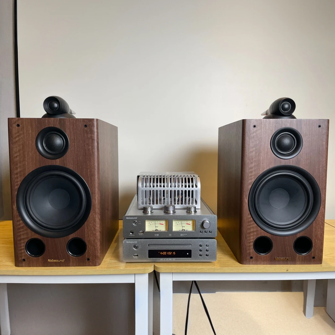 诺普声电子管925功放HiFiQ5发烧专业木质音响组合无线音乐