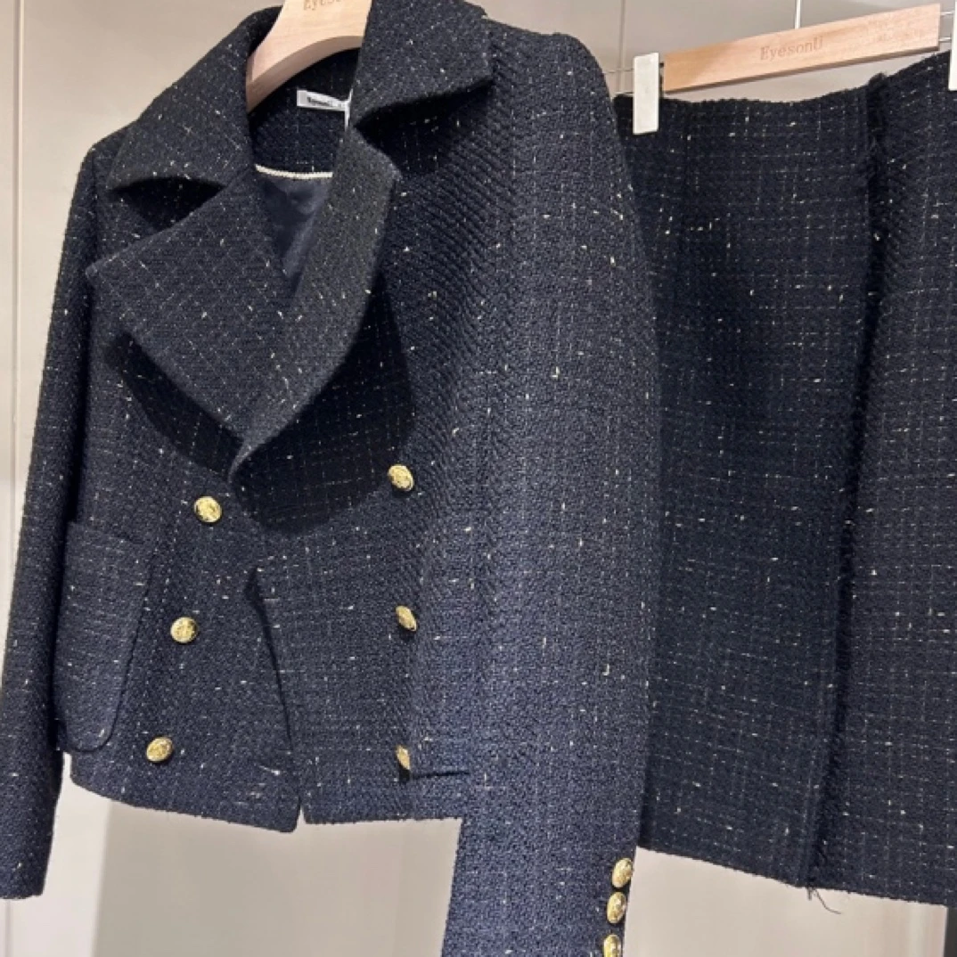 断码特价 翻领双排扣 小香外套