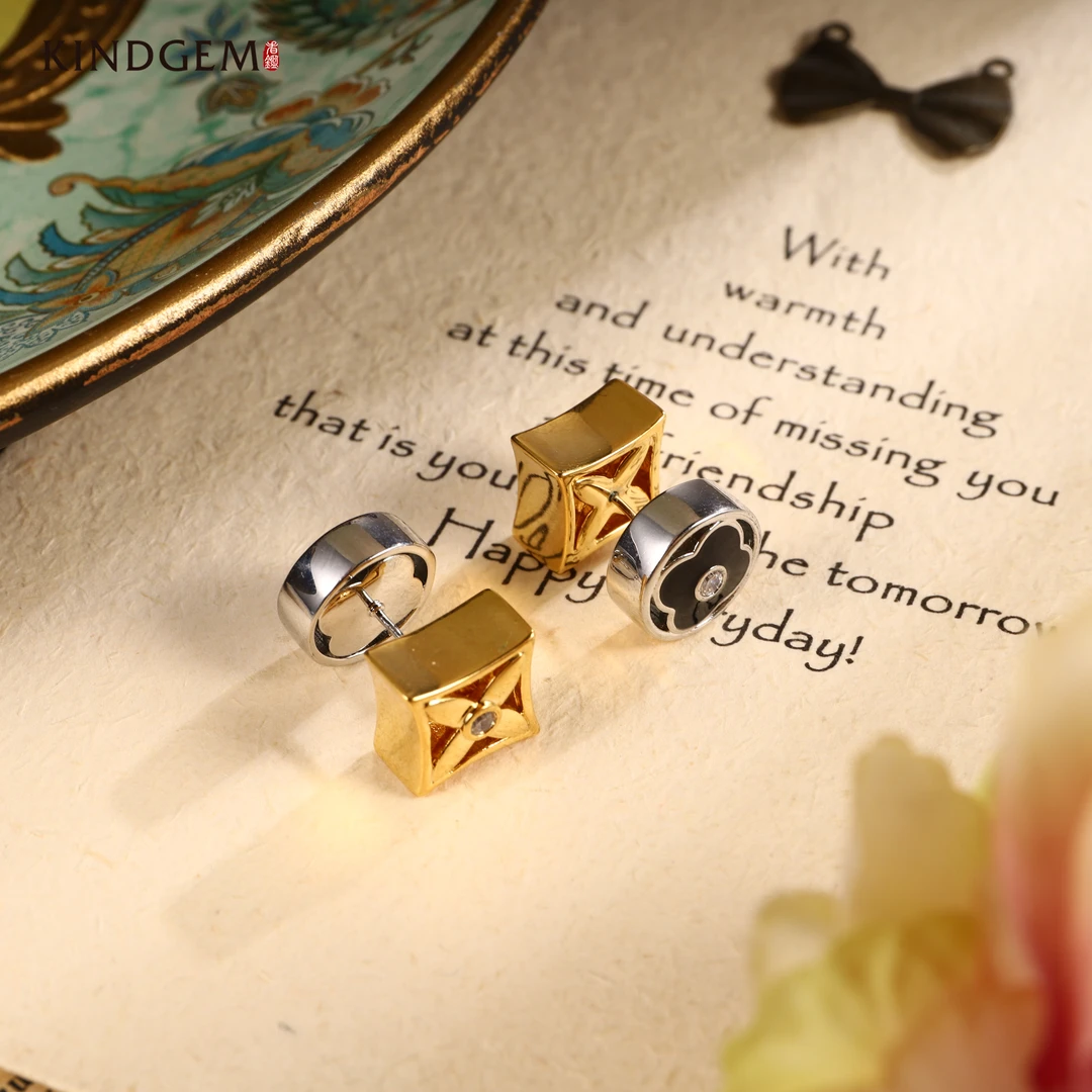 铜合金锆石耳饰 C-28844时尚百搭质感简约耳环耳饰