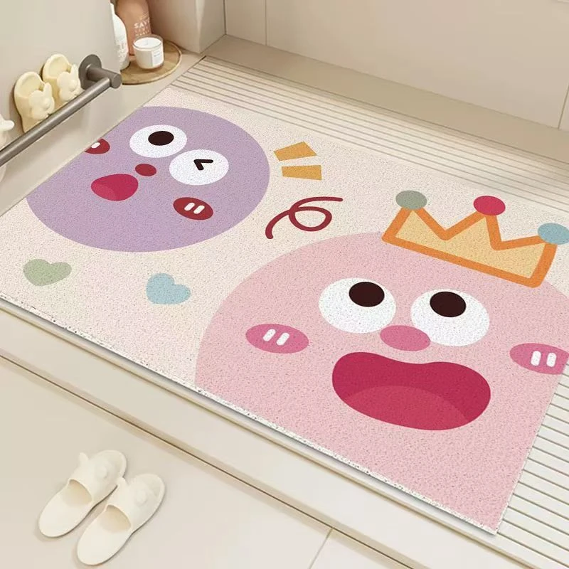 浴室防滑地垫卫生间满铺防摔耐用脚垫丝圈淋浴间洗澡可裁剪地垫