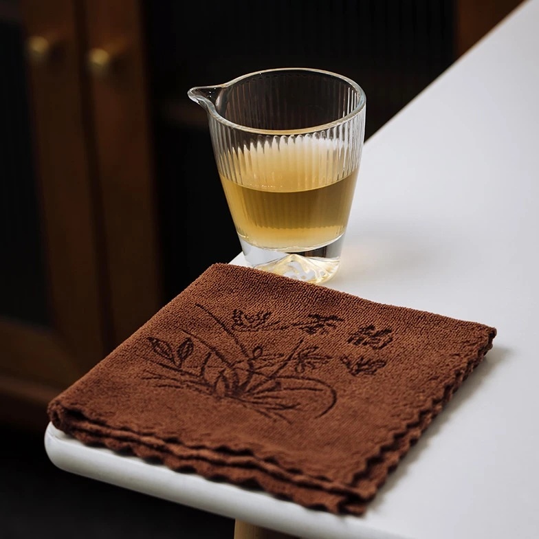 茶巾布吸水高档茶桌垫布茶台专用毛巾抹布功夫茶具配件茶巾茶布