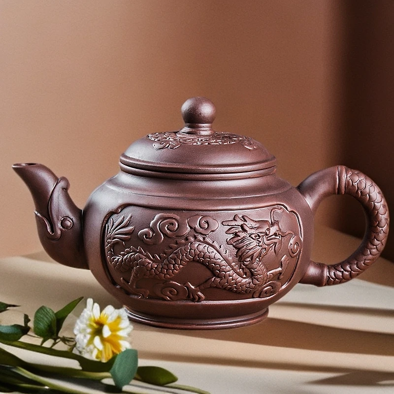 功夫手工茶杯大容量紫砂壶家用过滤朱泥壶宜兴泡茶壶大号茶道用具