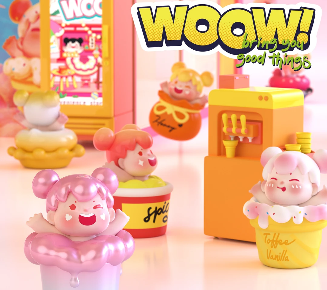 【拆盒】WOOW治愈你的美好时刻系列潮玩盲盒盲袋可爱萌粒摆件
