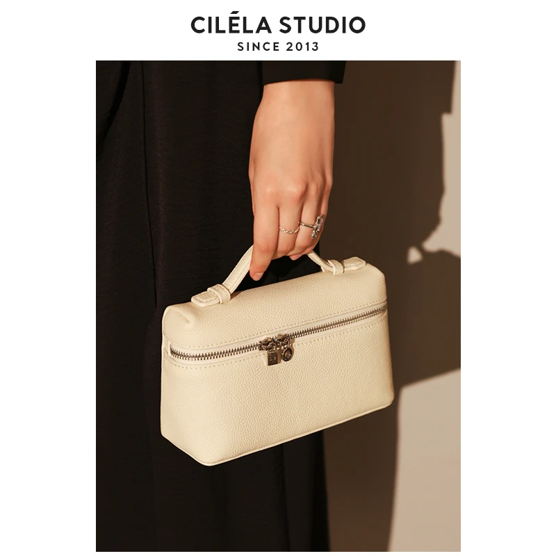 饭盒包真皮女包单肩斜挎手提包化妆包小包包女