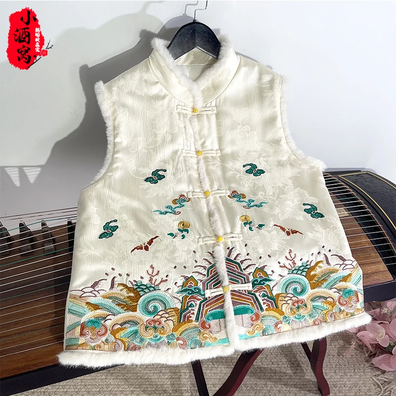 [东海]小酒窝新国风 时尚刺绣马甲-57/904