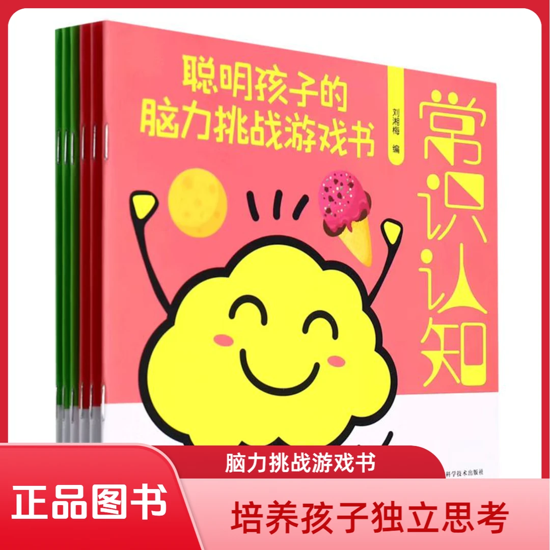 聪明孩子的脑力挑战游戏书（共6册）正版图书