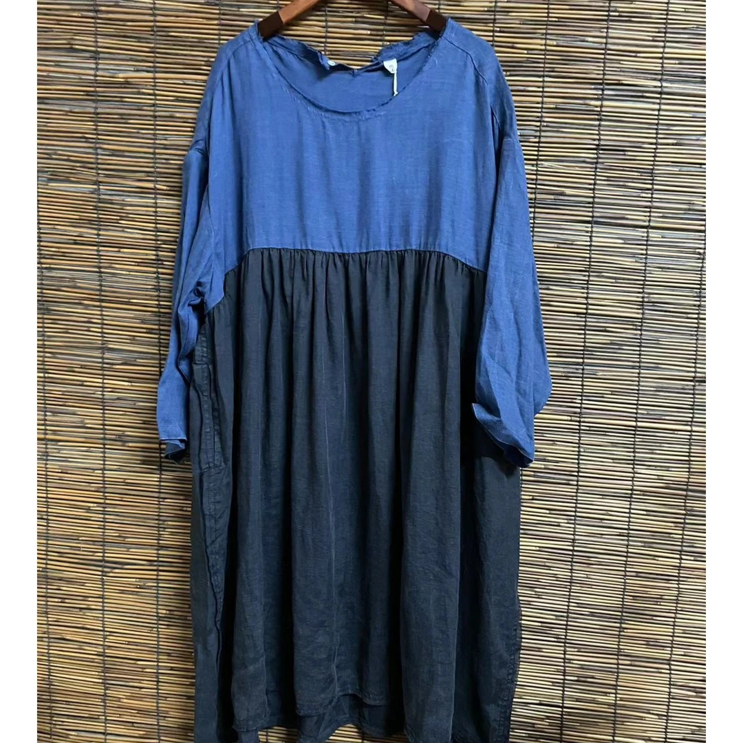 Z087百搭个性拼接休闲裙