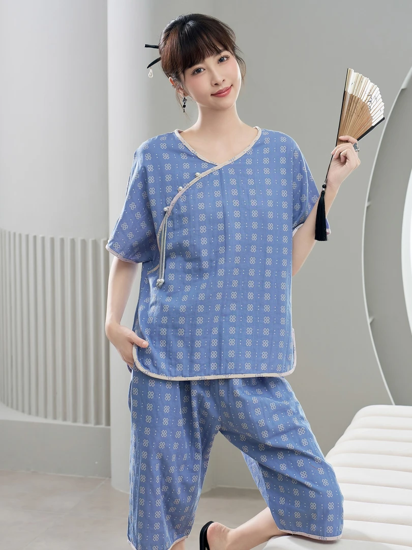 国风新中式睡衣家居服套装
