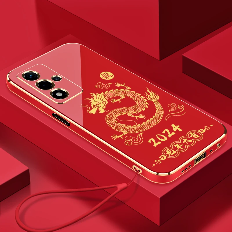 2024龙年大吉适用OPPOA93S手机壳全包硅胶防摔电镀软壳【送挂绳】