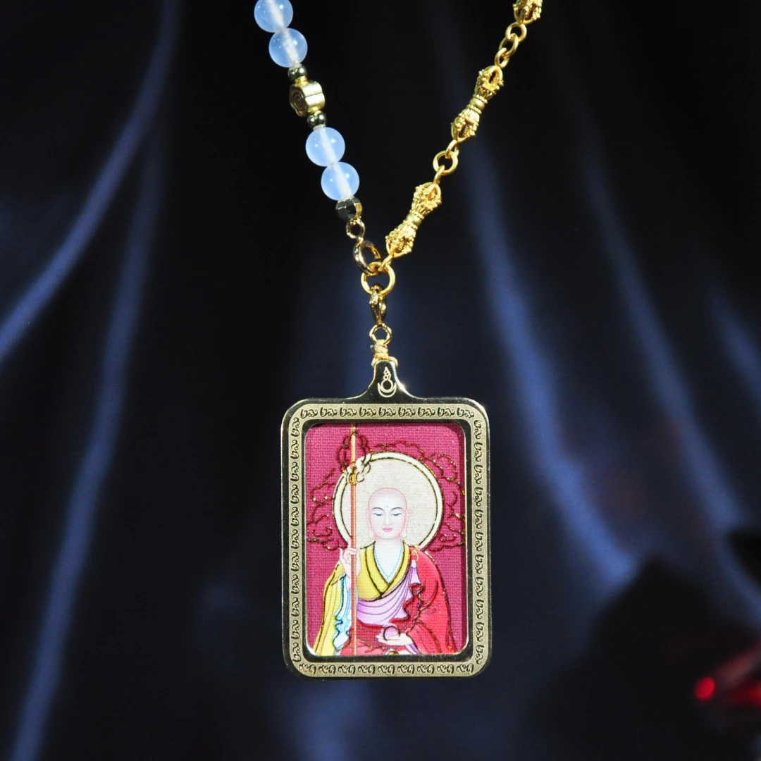 非金属亚克力吊坠 【千万福】地藏老师民族风时尚编织项链-A02600