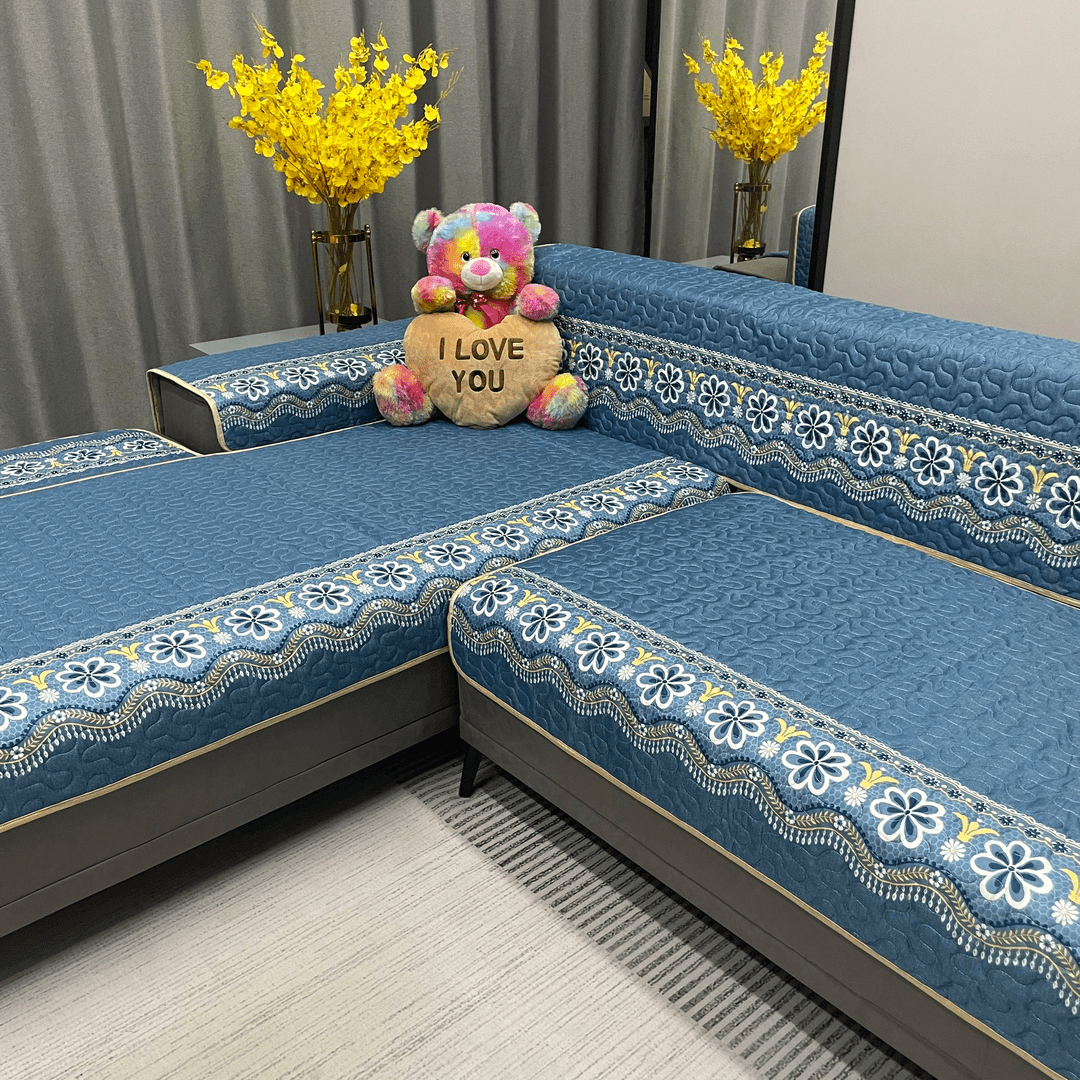 【单片尺寸】四季通用莱卡棉沙发垫套装加厚防滑抗皱座垫扶手靠背巾