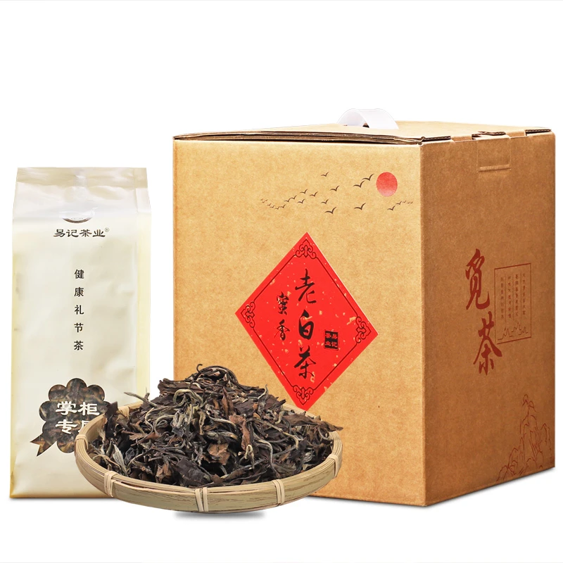 易记茶业福鼎白茶 老白茶 老寿眉茶叶 白牡丹散茶饼茶 日晒白茶